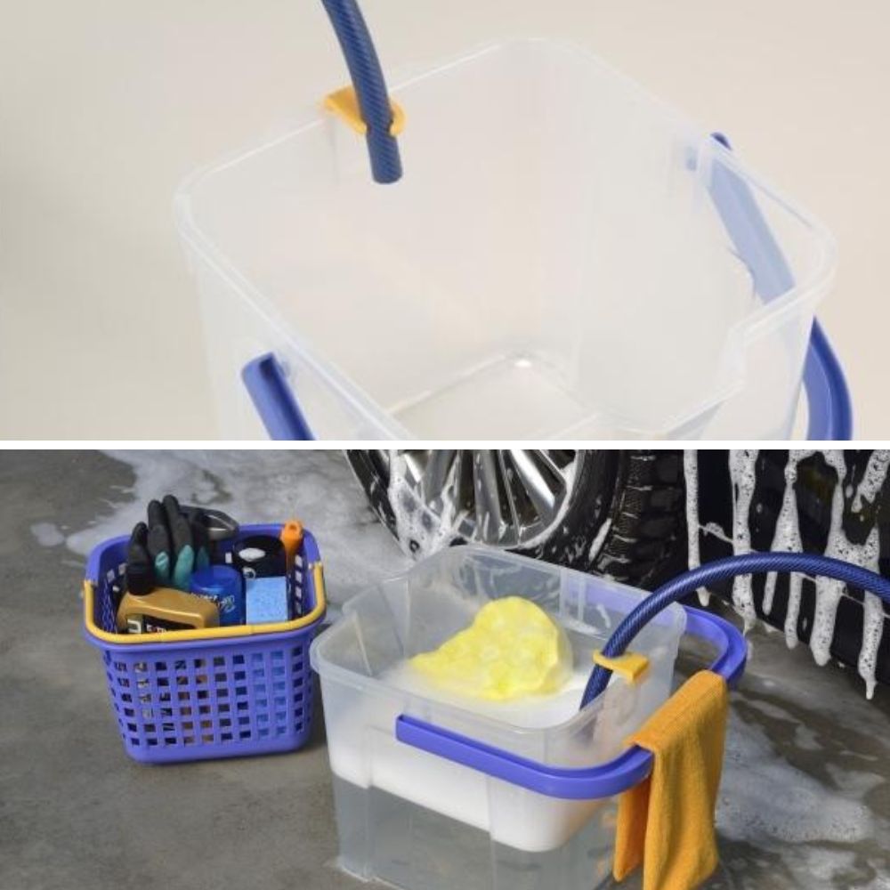 多用途踏台水桶、洗車水桶 | 17L | 日本製 | INOMATA | T32-I-3216CBL